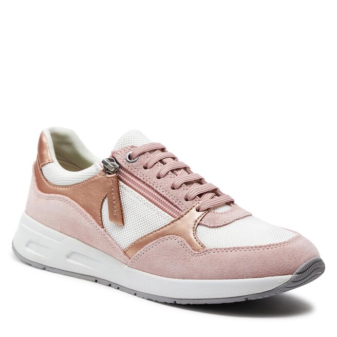 Geox D Bulmya A Sneakers voor dames, Dk Taupe, 38 EU