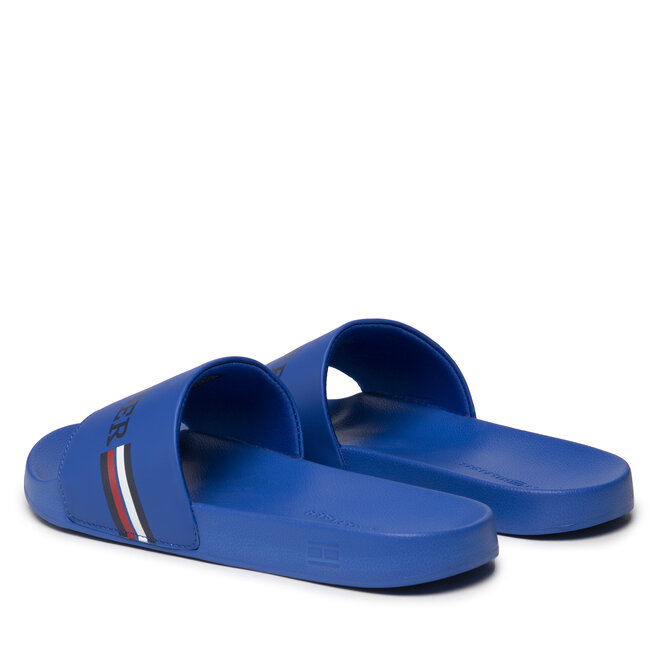 Tommy Hilfiger Șlapi Tommy Hilfiger Corporate Flag Pool Slide FM0FM04613 Ultra Blue C66