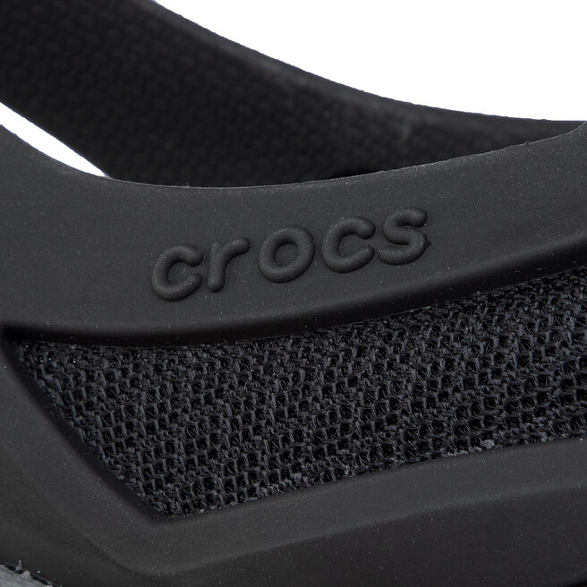 Szand l Crocs Swiftwater Mesh Wave M 205701 Black Slate Grey