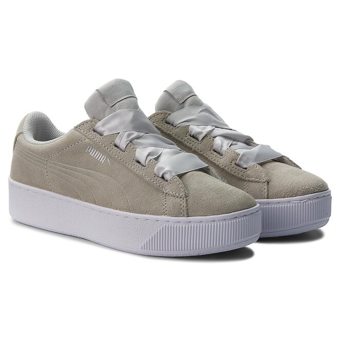 Sneakersy Puma Vikky Platform Ribbon Jr 367642 01 Gray Violet Puma