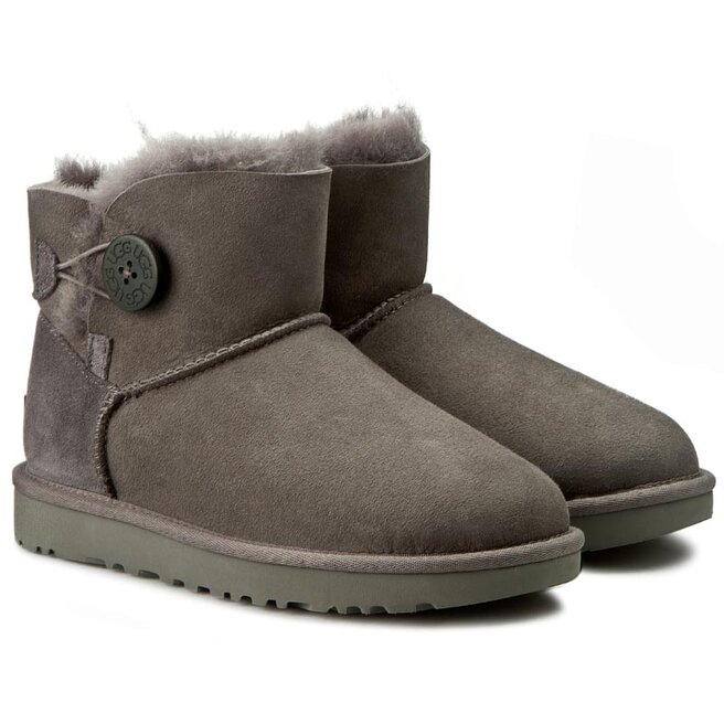 Ugg Pantofi Ugg W Mini Bailey Button II 1016422 W/Grey