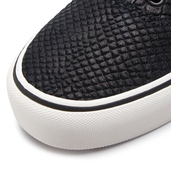 Vans leather authentic platform best sale