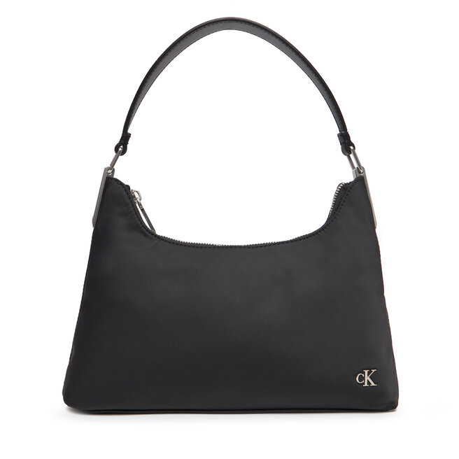 Torebka Calvin Klein Jeans Satin Nylon Small Shoulder Bag - Czarny