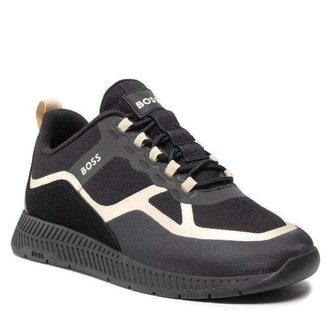 Sneakers Boss Titanium Runn 50474685 10230434 01 Black 007 007 imagine noua gjx.ro