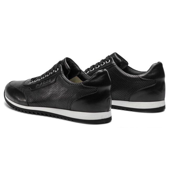 Sneakers Baldinini En Velours Noir - Taille 39 EU, Semelle Technique Blanche, Occasion, Style Loafer