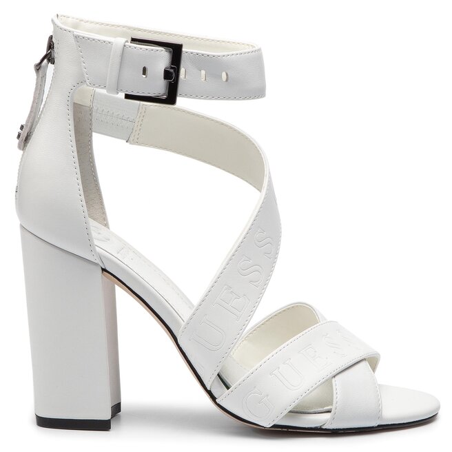 Sandalias Guess Korra FL6KOR LEA03 WHITE zapatos.es