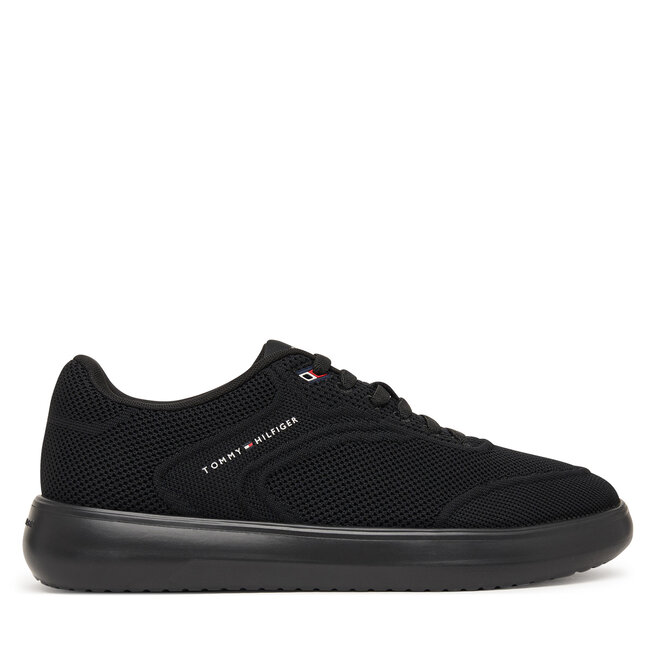 Sneakersy Tommy Hilfiger Th Modern Lightcup Knit FM0FM05886 Czarny - męskie