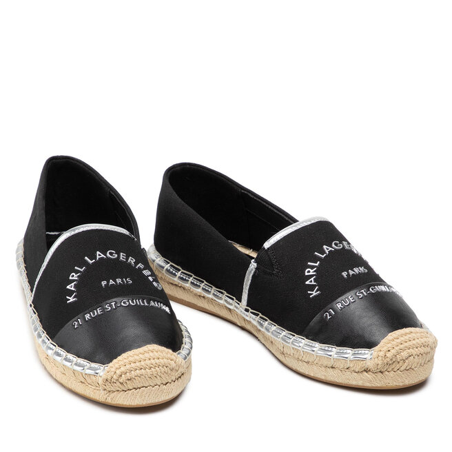 KARL LAGERFELD Еспадрили KARL LAGERFELD KL80108A Black Canvas