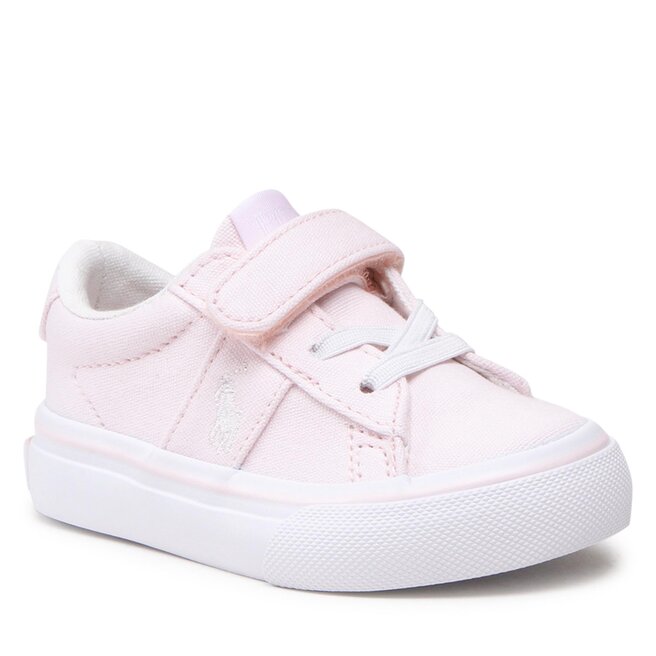 Teniși Polo Ralph Lauren Sayer Ps RF104058 Pale Pink Recycled Canvas w/ White PP Canvas