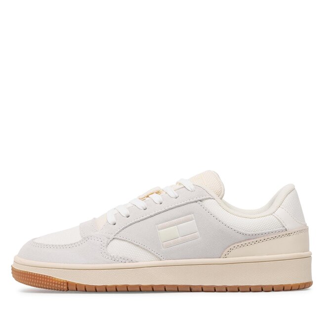 Tommy Jeans Sneakersy Tommy Jeans Retro Cups Suede EN0EN02112 Ivory YBI