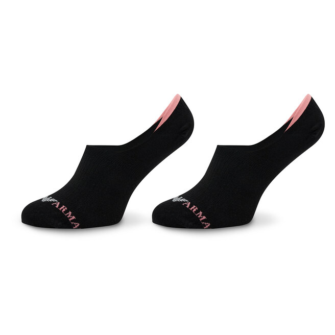 Emporio Armani 2 pár/csomag unisex bokazokni Emporio Armani 292312 3R229 00020 Nero