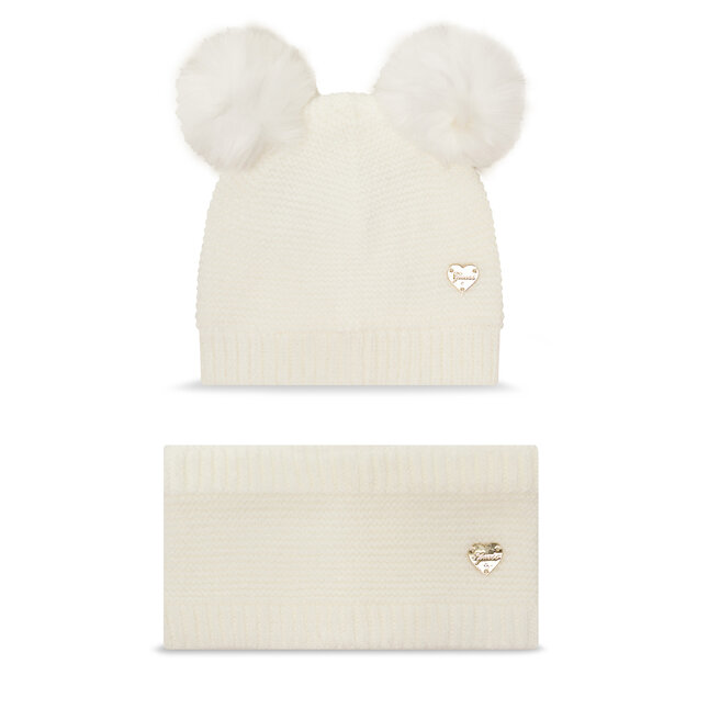 Komplet czapka i komin Guess A4BZ01 - Écru