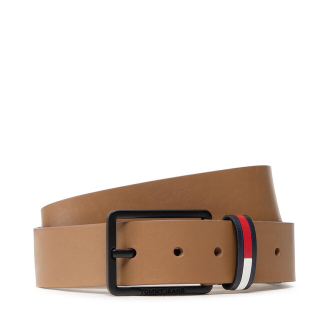 Pasek Męski Tommy Jeans Tjm Elevated Leather 3.5 - Brązowy