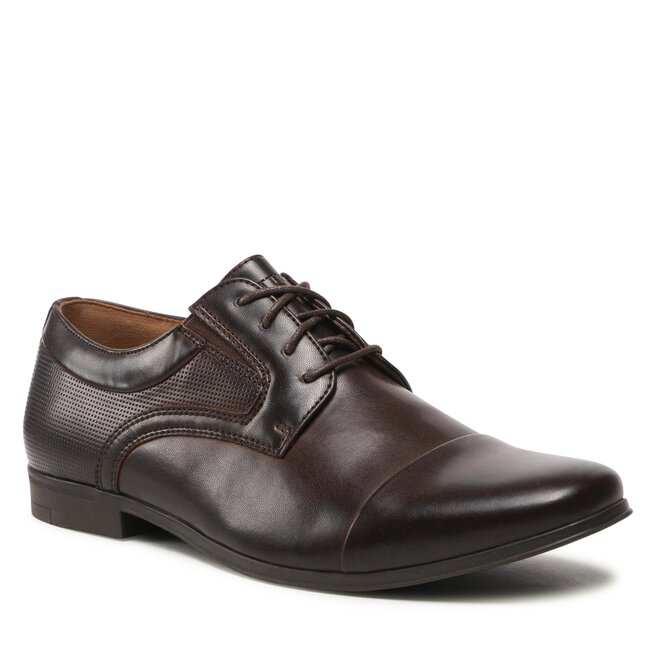 Pantofi Ottimo MBS-NAVY-10 Chocolate Brown Brown imagine noua