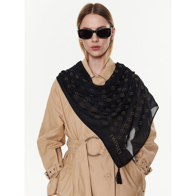Eșarfă TWINSET 231TA4560 Nero 00006 00006 imagine noua 2022