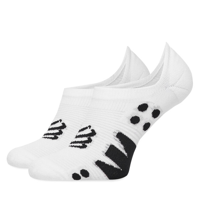 Skarpety stopki unisex Compressport No Show - Biały
