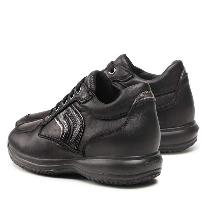 Laisvalaikio batai Geox D Happy B D1662B 08504 C9999 Black • Www.eavalyne.lt