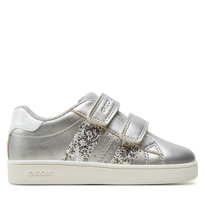 Sneakersy Geox J Eclyper Girl J45LRA 000NF - M Srebrny