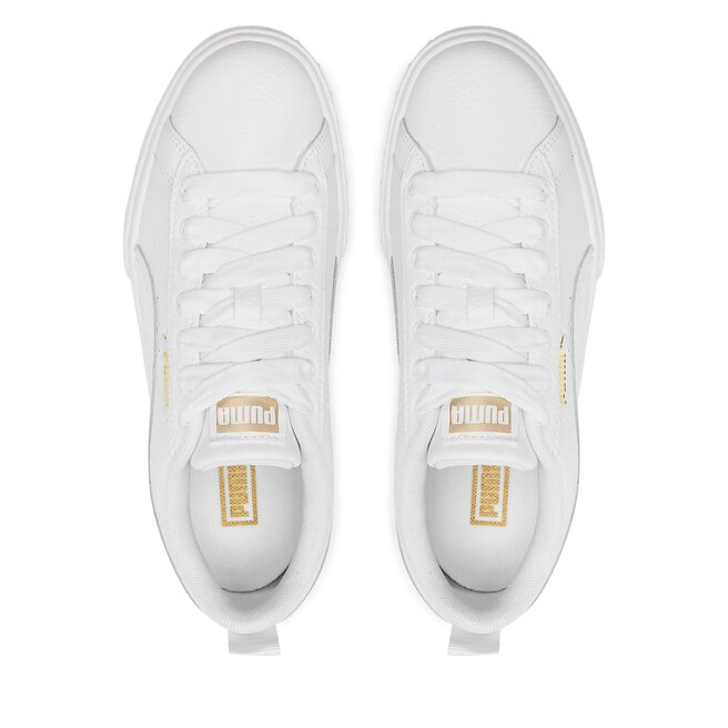 Puma Сникърси Puma Mayze Lth Jr 384527 Puma White/Puma Team Gold