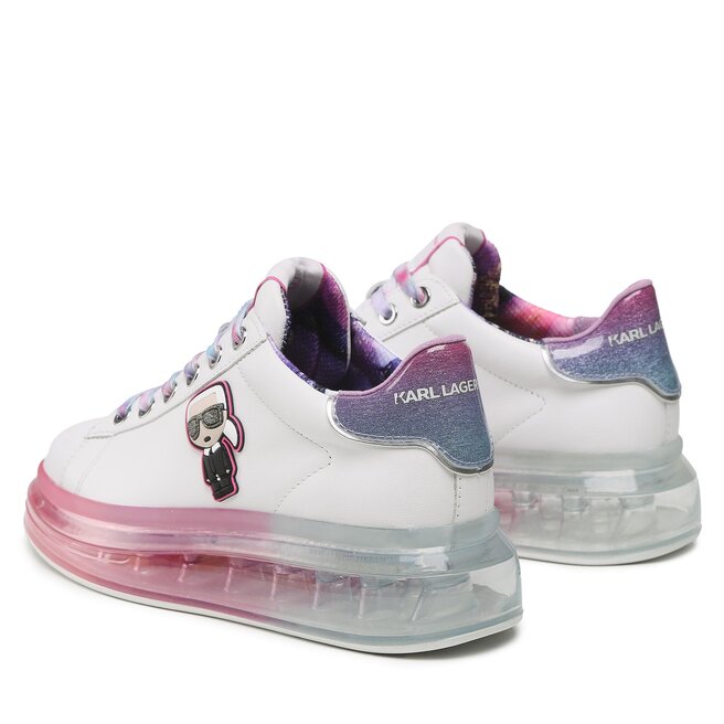 KARL LAGERFELD Сникърси KARL LAGERFELD KL62631D White Lthr w/Lilac