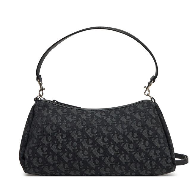 Torebka Calvin Klein Jeans Drop Monogram Lg Shoulder Bag - Czarny