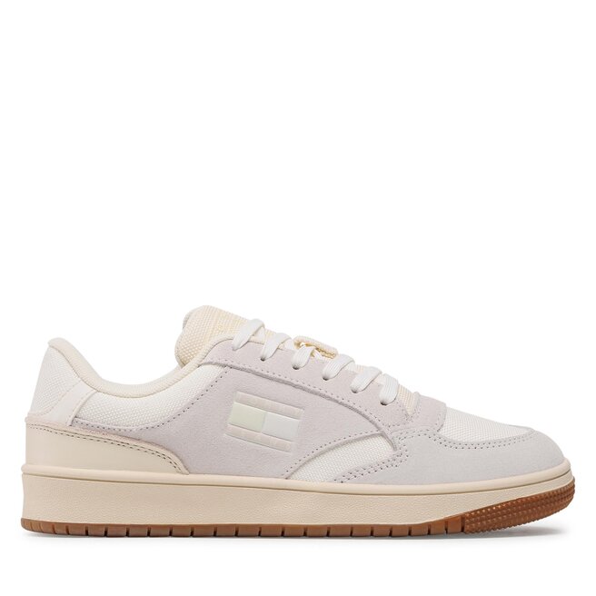 Tommy Jeans Sneakersy Tommy Jeans Retro Cups Suede EN0EN02112 Ivory YBI