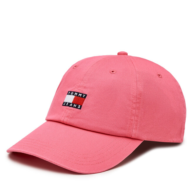 Czapka z daszkiem Tommy Jeans Heritage - Różowy