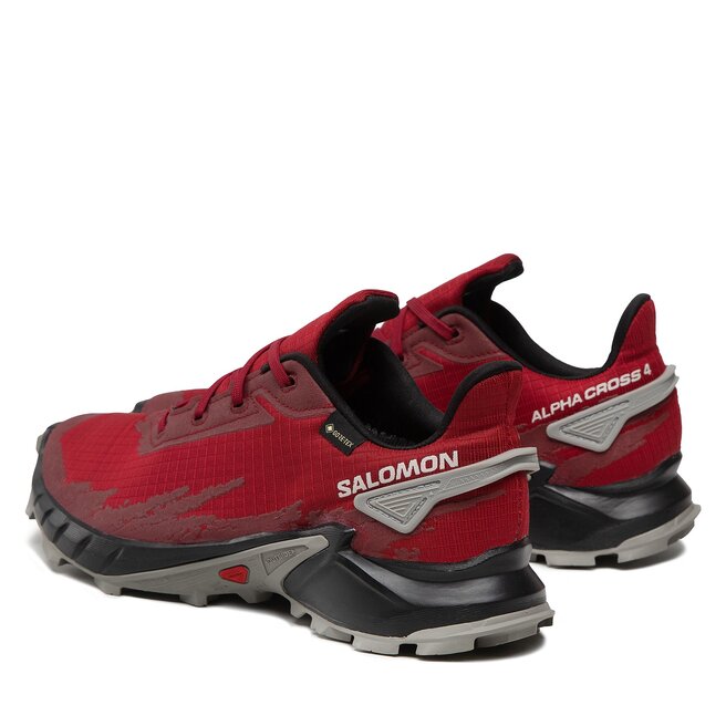 Salomon Schuhe Salomon Alphacross 4 Gtx GORE-TEX 417228 26 V0 Biking Red/Black/Frost Gray