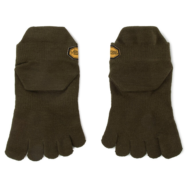 Vibram Fivefingers Rövid unisex zoknik Vibram Fivefingers Athletic No Show S18N01 Military Green