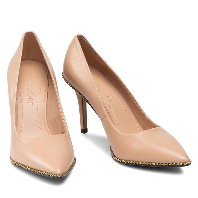 Szpilki Coach Waverly Leather Pump G3935 Beechwood eobuwie .pl