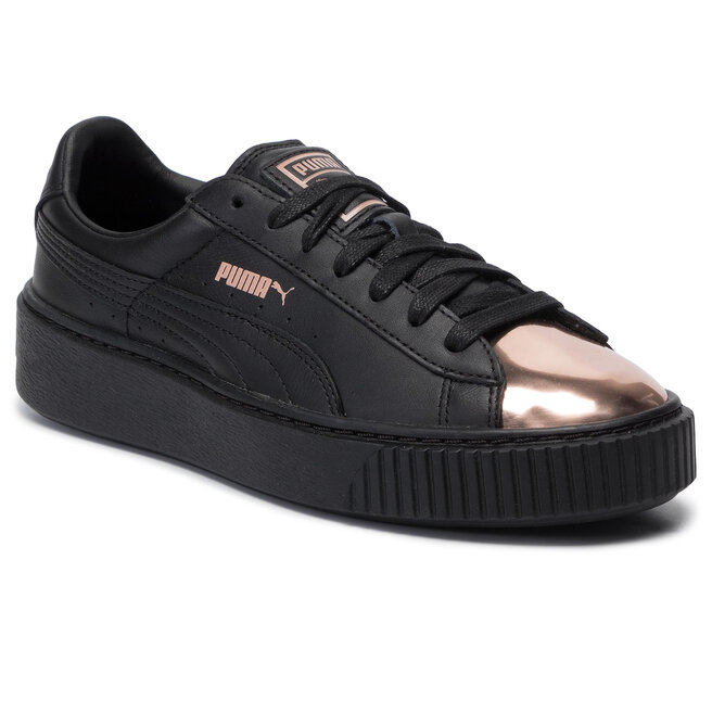 puma leather court sneakers