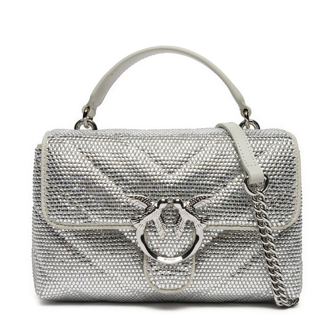 Torebka PINKO Love Lady Puff Mini Cl AI 24-25 PLTT 100044 A217 - Srebrny