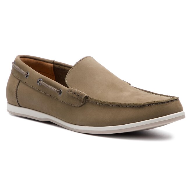 Mokasyny Clarks Morven Sun 261390357 Zielony Pl 1380