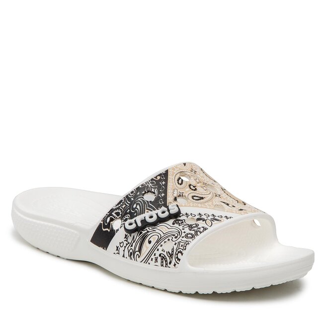 Crocs Чехли Crocs Classic Crocs Bandana Slide 208064 Cha/White