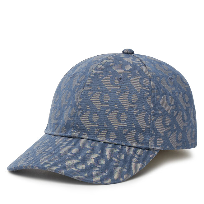 Czapka z daszkiem Calvin Klein Aop 6 Panel Baseball Cap - Niebieski