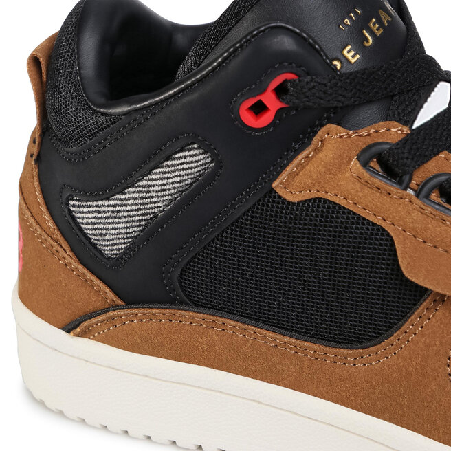Sneakersy Pepe Jeans Kurt Basket Winter PMS30685 Brązowy