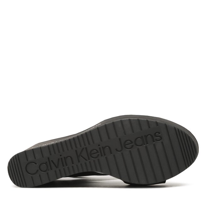 Calvin Klein Jeans Сандали Calvin Klein Jeans Wedge Sandal Webbing YW0YW00959 Black BDS