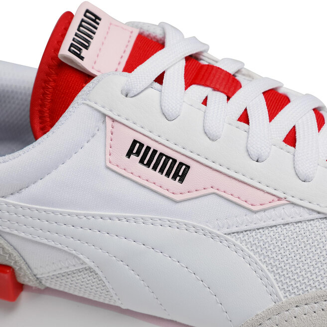 puma white poppy red