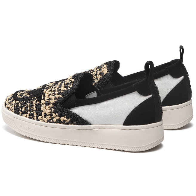 Kedai Pinko Liquirizia Slip On 1 PE 21 BLKS1 1H20UN Y738 Nero/Beige ZC3 •  Www.eavalyne.lt