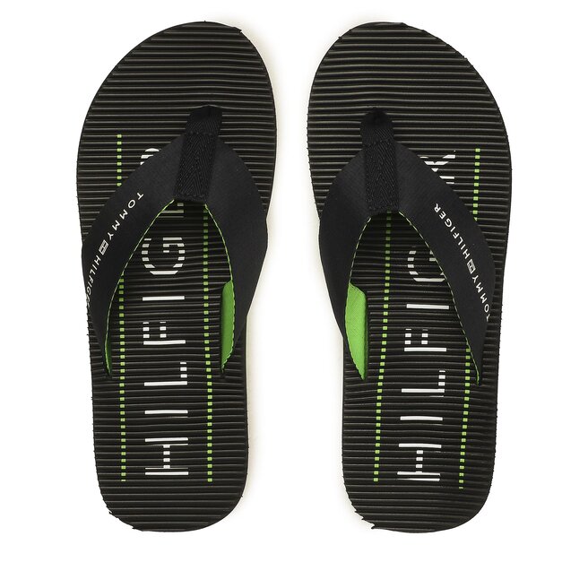 Japonki Tommy Hilfiger Massage Footbed Beach Sandal - Granatowy