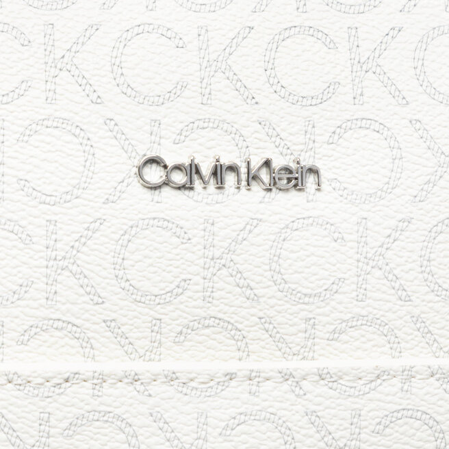 Calvin Klein Geantă Calvin Klein Ck Must Shopper Lg W/Slip Pkt Mn K60K609674 White Mono 0K8