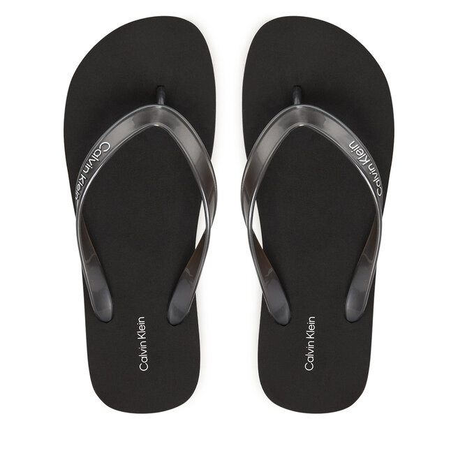Japonki Calvin Klein Flatform Flip Flop Met Tpu HW0HW03120 Czarny -