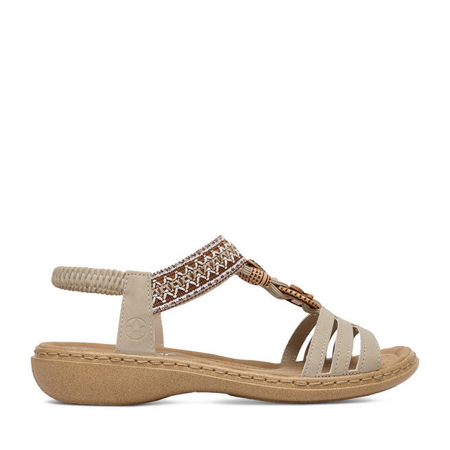 Sandały Rieker CEO-61855-62 Beżowy - kobiece