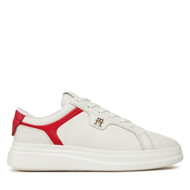 Sneakersy Tommy Hilfiger Pointy Court Sneaker - Écru