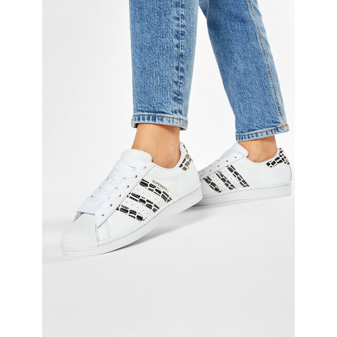 Παπούτσια adidas Superstar W FV3452 Ftwwht/Goldmt/Cblack • Www.epapoutsia.gr