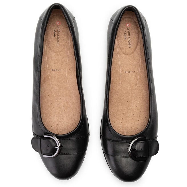 Balerinos Clarks Neenah Lark 261356475 Black Leather eavalyne.lt