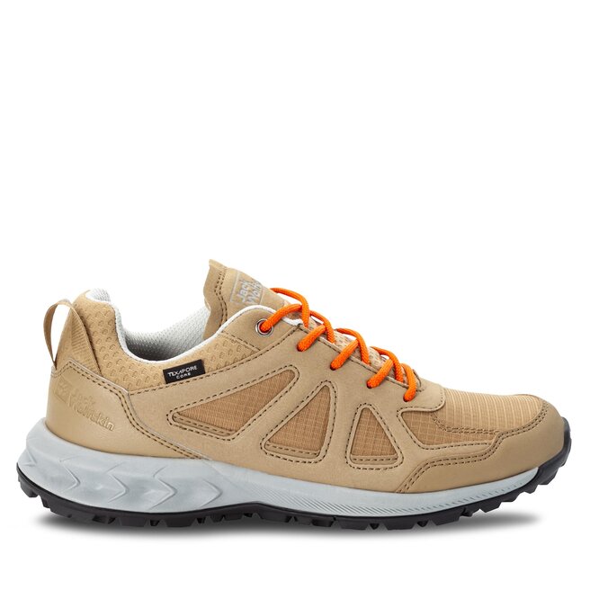 Trekkingi Jack Wolfskin Woodland 2 Texapore Low W - Beżowy