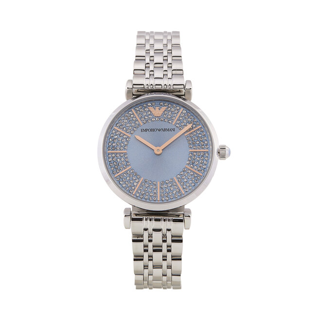 Zegarek Emporio Armani Gianni T-Bar - Srebrny