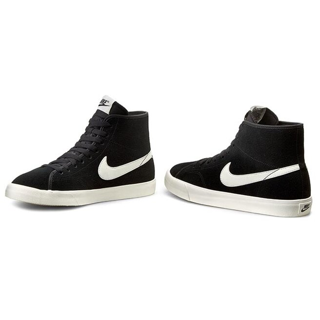 escritura Embajador vocal Zapatos Nike Primo Court Mid Leather 644833 012 Black/Sail • Www.zapatos.es