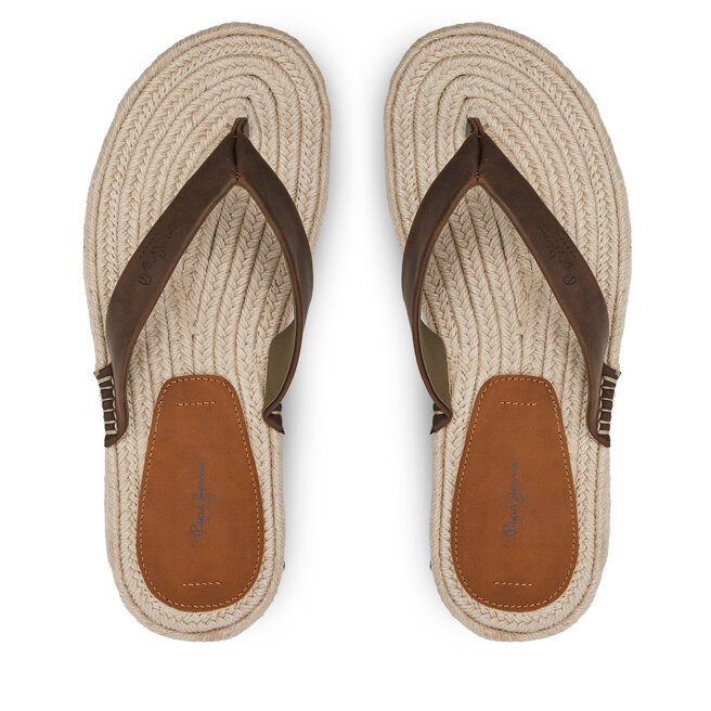 Japonki Pepe Jeans Sunset Island - Brązowy